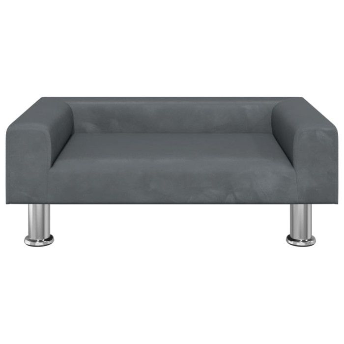 VidaXL Children's Sofa Dark Grey 70x45x26.5 Cm Velvet 3196331