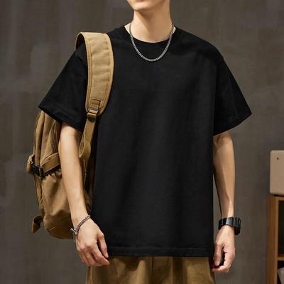 Zengzhi Men's 300g Heavyweight Loose Fit Short Sleeve T-Shirt