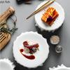 Weißer Keramik-Essteller, Restaurantgeschirr, Servierteller, Westernteller, Sashimi-Teller, Sushi-Teller, Dim-Sum-Teller, Dessertschale