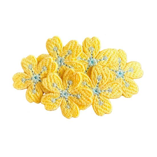 Hairpin Embroidered Cherry Blossom Hair Clip Side Clip Bun Decoration Macaron Color Hair Pin Hair