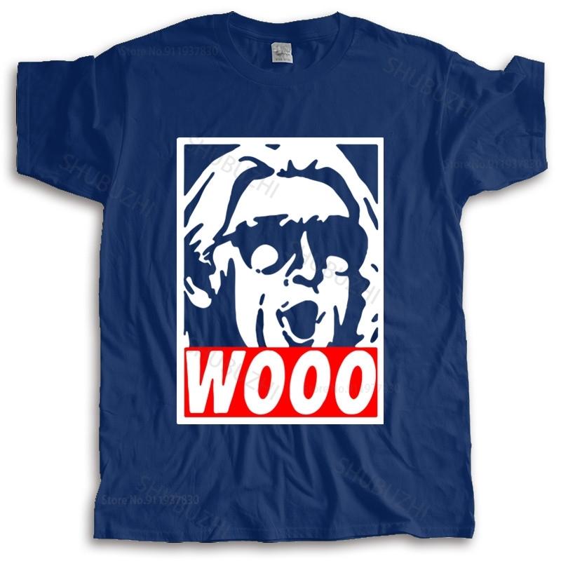 cotton tshirt men summer tees Wooo TShirt retro wrestling nature boy classic ric flair new fashion teeshirt man tee S