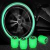 4pcs Car Tyre Valve Stem Luminous Caps Fluorescent Decor For Mercedes Benz B/C/E/S Class A Class C200L GLC GLK CLA Accessories