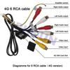 20Pin Interface RCA AUX IN/OUT Cable w/ SIM Slot For Android Radio Stereo Player