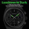 Fashion Three Eyes Six Needles Chronograph Quartz Men's Watch Waterproof Night Glow Multi Functional Men Business Watch