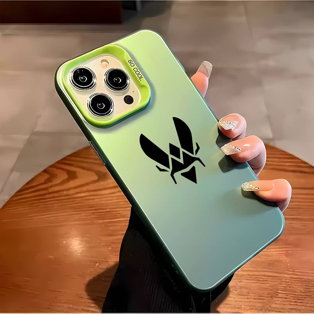 Cs2 Team Vitality Logo Phone Case For iPhone 16 15 14 13 12 11 Plus Pro Max multicolor Aurora laser Shockproof Funda Cover