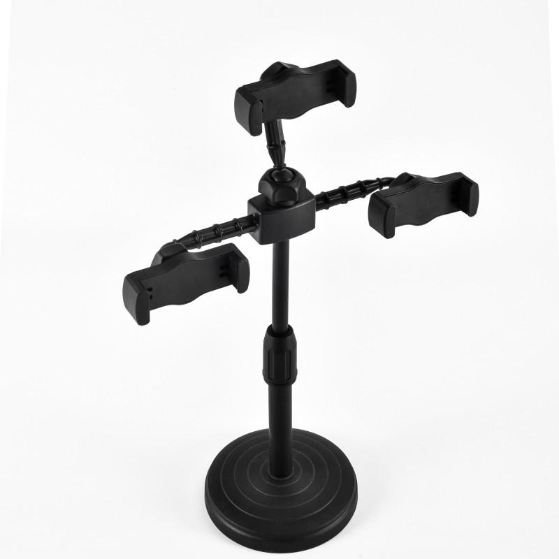 2025 Multi-Camera Pro Live Stream Tripod with Fill Light & Phone Holder
