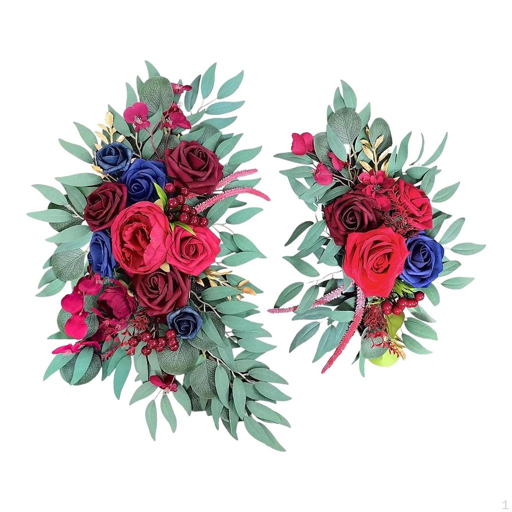 Wedding Arch Flowers /Reception Backdrop Floral /Artificial Swag for Front Door