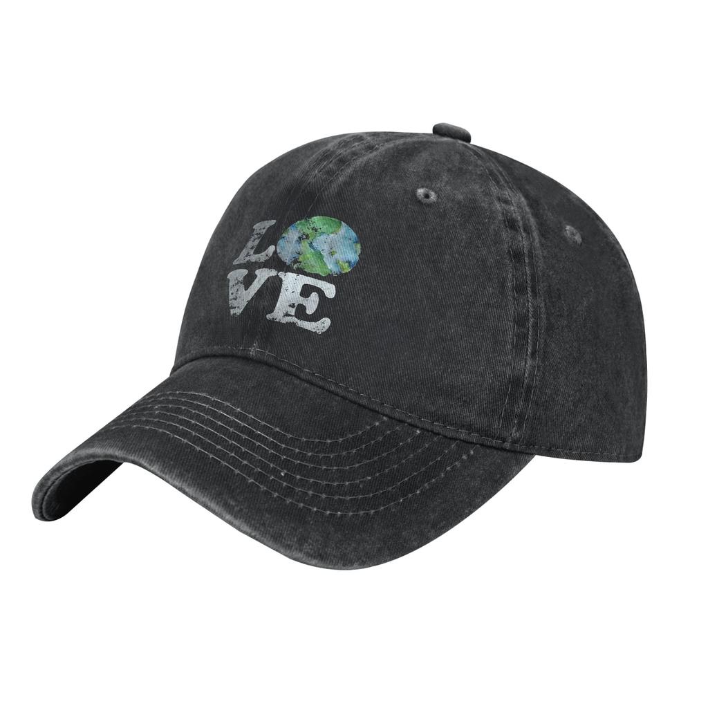 Planet Earth Saying Happy Earth Day  Baseball Caps Vintage Distressed Denim  Sun Cap Unisex Outdoor Summer Adjustable Hats Cap
