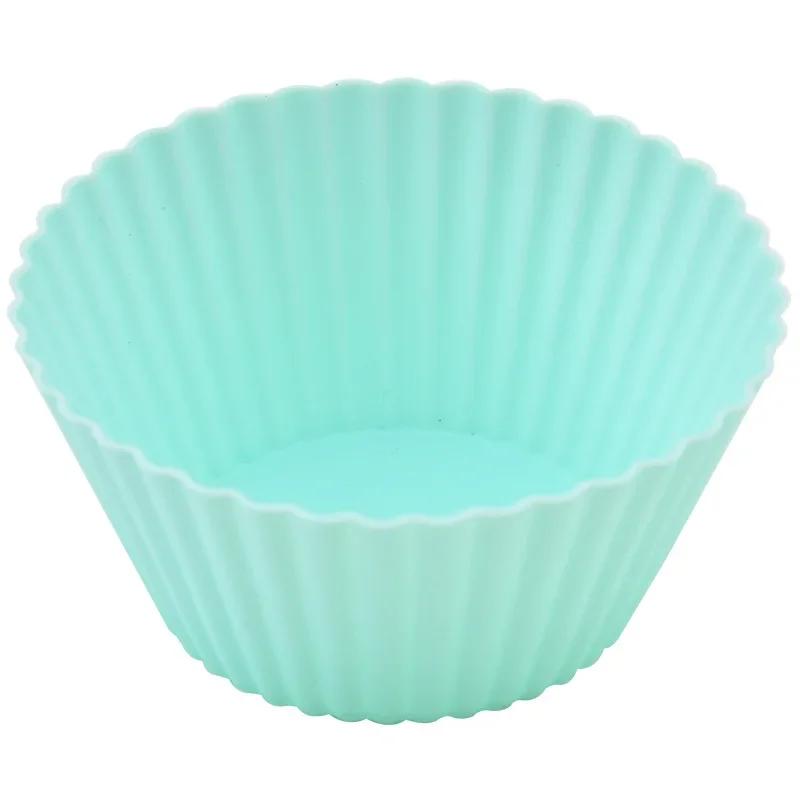 New 12 pcs Silicone Cupcake and Muffin Cup Cake Tool, Baking Silicone Mold for DIY Cupcake 12pcs