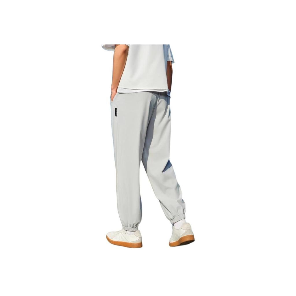 Anta Sports Lifestyle Series Solid Color Mid-Rise Comfortable Breathable Versatile Jogger Knit Pants Men Bottoms Mud-Lime 952528303-4