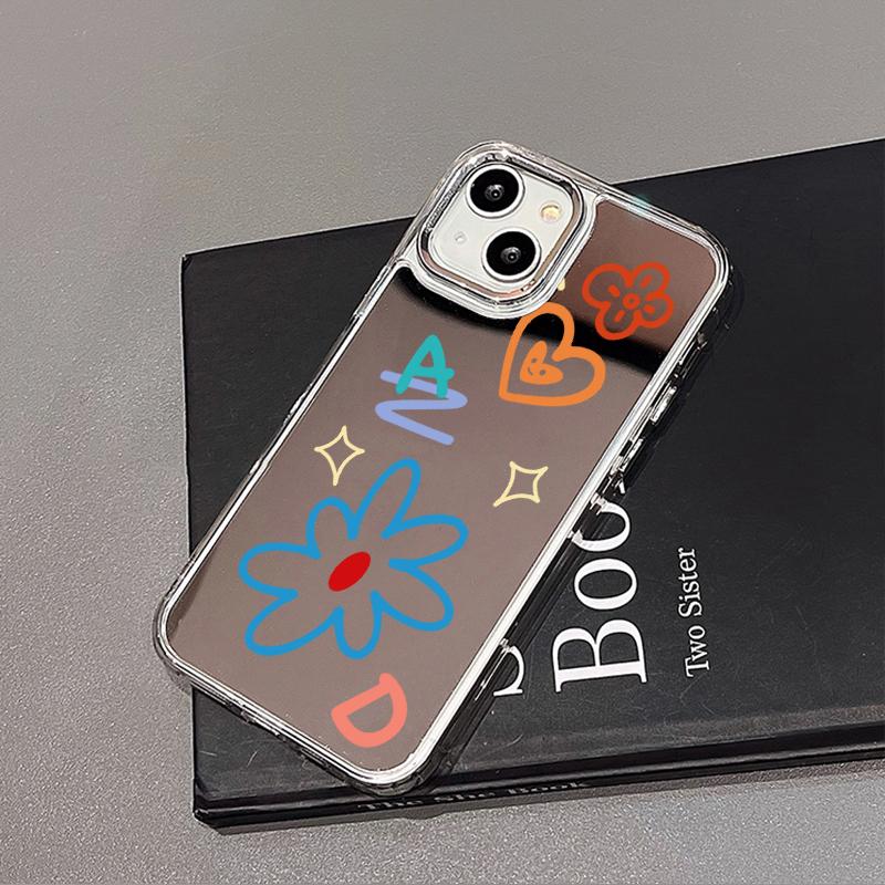 Mobile Phone Cases for iPhone 11 13 XR 15 Pro Max 12 14 Pro Max Case iPhone 16 XS Max Mirror Protective Case Mirror Exquisite Cartoon Waterproof