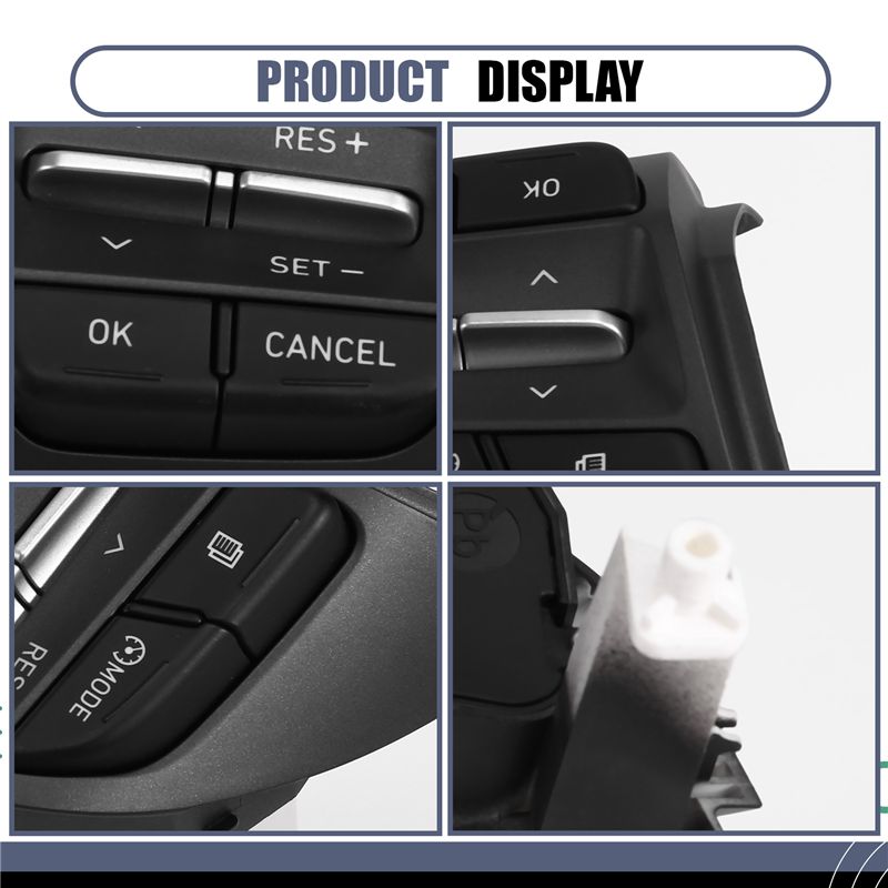 For I10 I30 Veloster Kona Steering Wheel Switch Button Radio Cruise Control Replacement Parts Right 96720-J9120