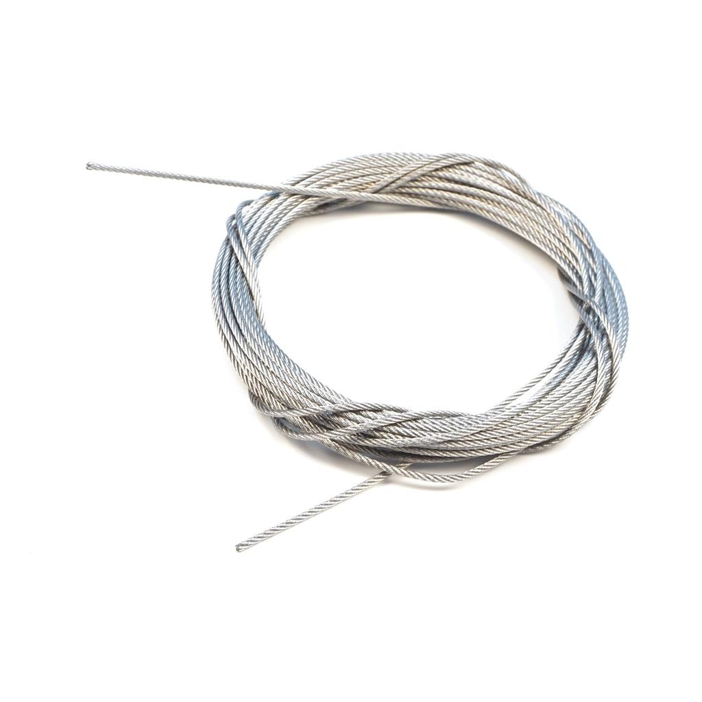 EDP1299-1 Door Hood Trunk Release Locking Latch Bowden Repair Cable AISI 304 Steel Wire Rope 7x7 Strands Diameter 1.2 Mm Length 10 Meter