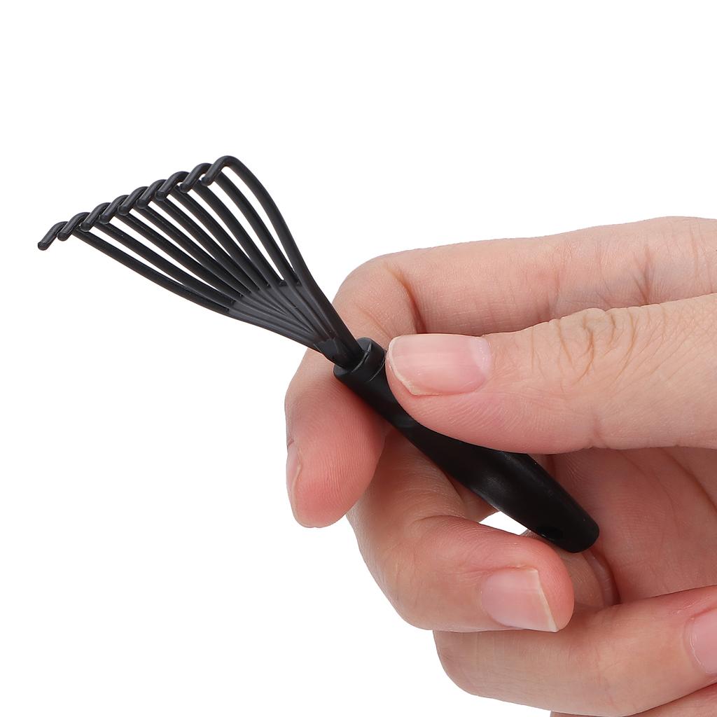 Plastic Rake Hair Comb Cleaner Hair Dirt Remove Comb Brush Cleaning Tool for Home Salon Black