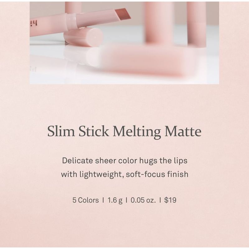 hince - Slim Stick Melting Matte - 5 Colors