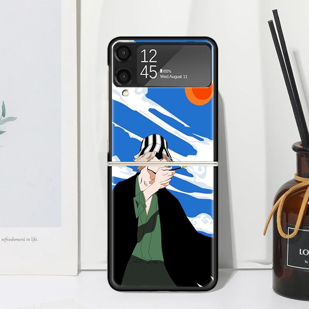 

Чехол для телефона Bleach Kisuke Urahara для Samsung Galaxy Z Flip 7 6 5 4 3 5G Flip3 Flip4 Flip5 ZFlip6 ZFlip7 Черный Fundas Прозрачный Samsung Z Flip 5
