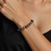 Natürliches Obsidian Tigerauge Magnetisches Stretch-Armband Verstellbares Handgefertigtes Perlen-Armband Für Wellness