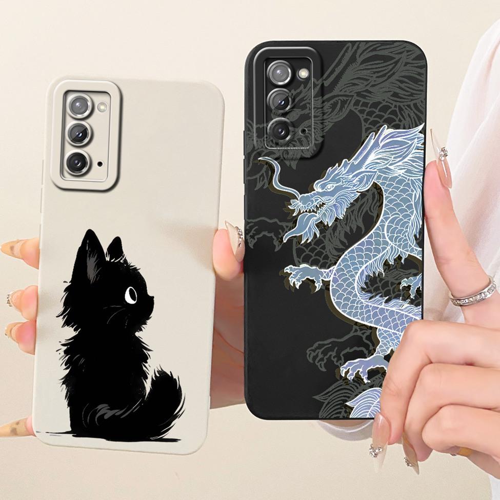 For Samsung Note 20 5G Case Fashion Cartoon Cute Funny Painted Silicone Phone Casing For Samsung Galaxy Note20 5G SM-N981B Cover