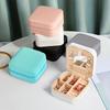 Artificial Leather Jewelry Storage Box - with Zipper Closure, for Neatly Organizing Scattered Earrings and Bracelets on The Dormitory Desk