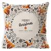 Pillow Cushion Cover Linen Santa Claus Pillow Cover Linen Material
