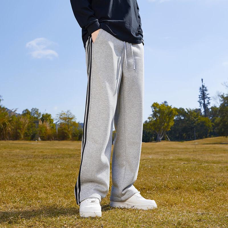 paul frank Men's Autumn Trendy Side Stripe Straight Leg Casual Sport Pants
