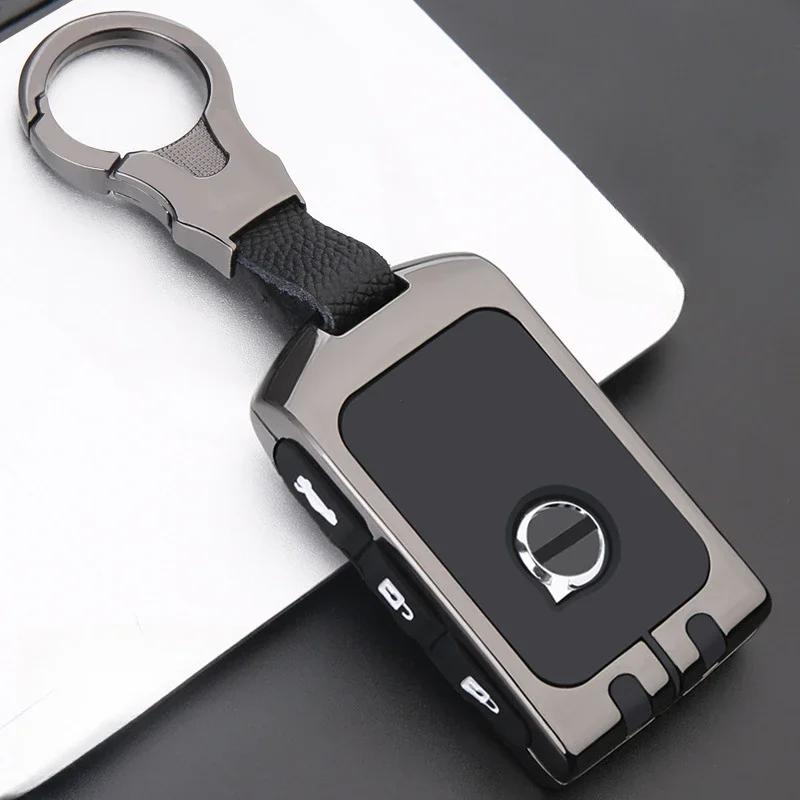 Car Zinc Alloy Key Case Holder Cover Shell For Volvo XC40 XC60 S90 XC90 V90 2017 2018 T5 T6 T8 Fob Smart Key Protection Bag