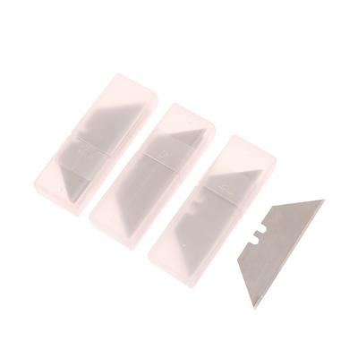 30Pz Lama Trapezoidale Multifunzione Lama in Acciaio Inossidabile Ricambio Fai da Te Arte Artigianato Cutter Strumento Lama Attrezzi a Mano