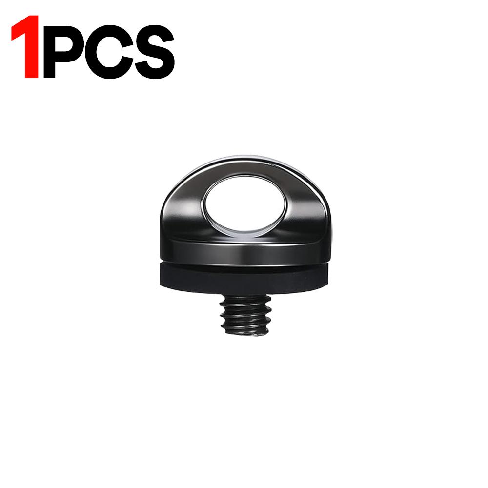 6-1pcs Universal 1/4 Camera Screw with Rubber Washer Aluminum Alloy Camera Fixing Screw for Quick Release Wrist Strap Sling