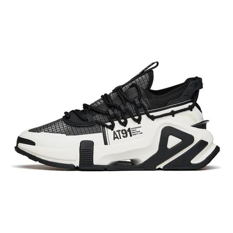 Anta AT91 women low-top casual shoes black white comfortable non-slip durable 122148850-2 36.5