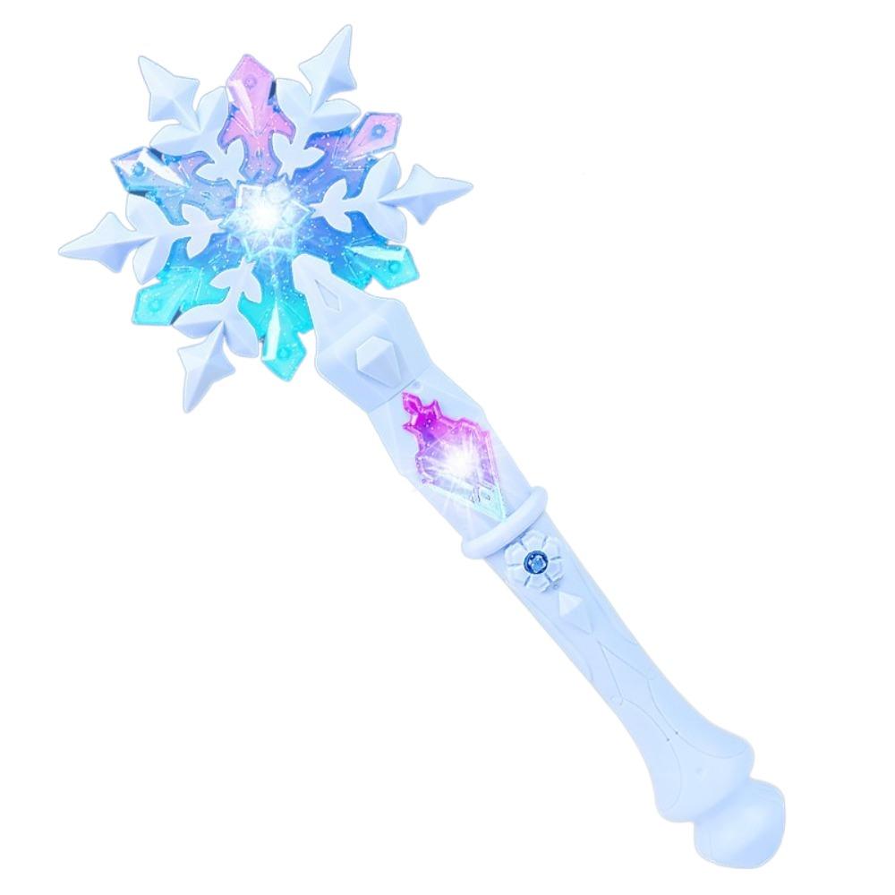 Music Flashing Light Sticks Snowflake Children's Flashing Toys Magic Glowing Wands  Cosplay Props