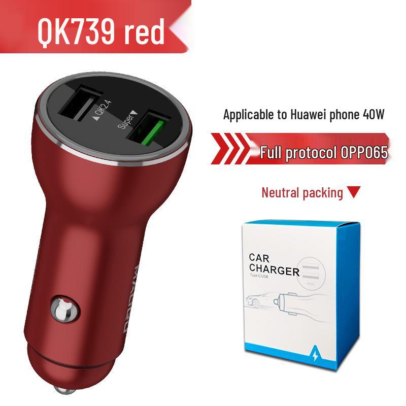 Crucial 65W/40W Car Charger for Huawei & OPPO VOOC Flash Charge