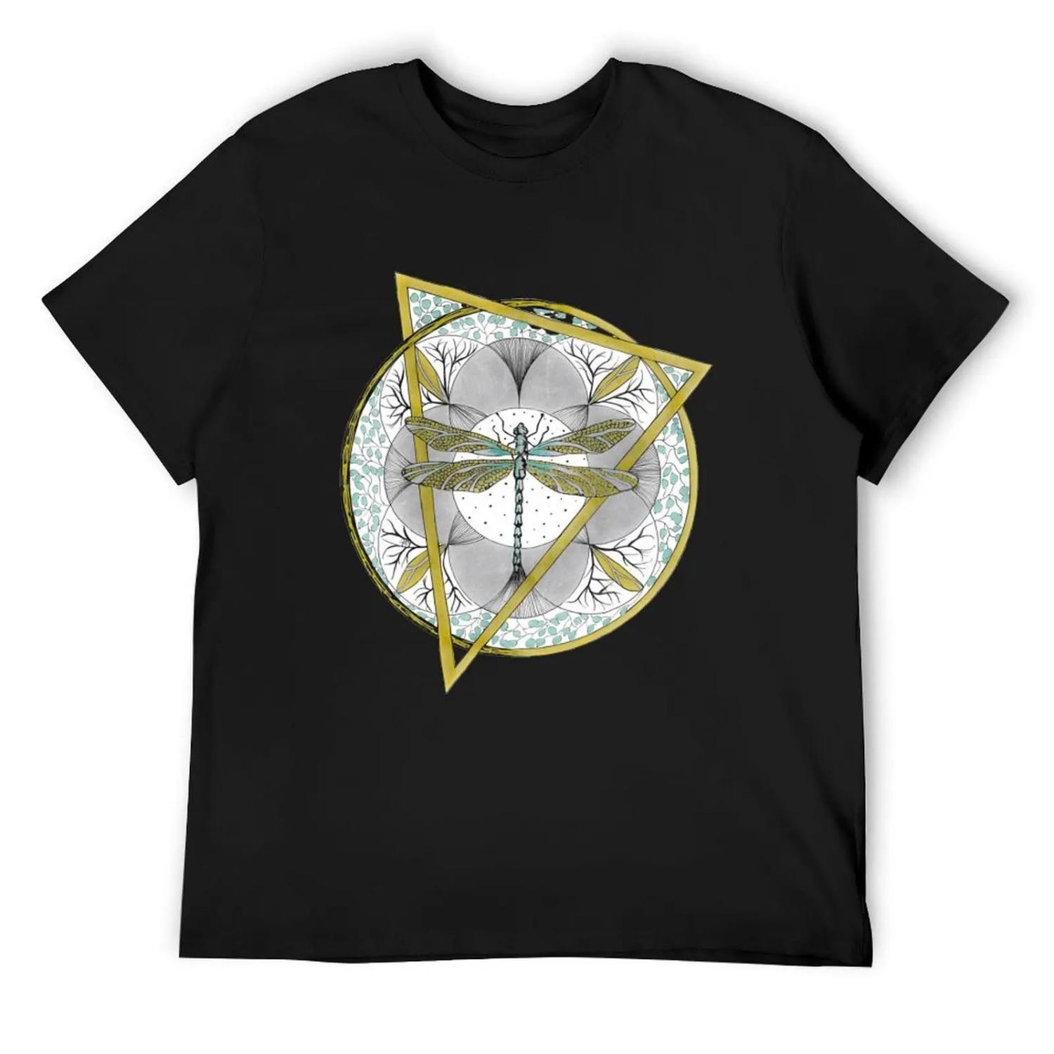 EcoNIDRA_ Dragonfly Collection - Design II T-Shirt T-shirts man T-shirts oversize quick drying aesthetic clothes mens t shirt S