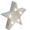 5 LED Star, Metal, Illuminated, 12 Cm