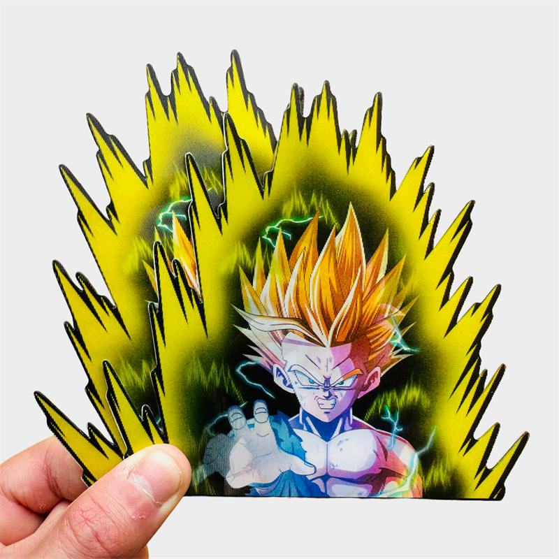 Dragon Ball Z Anime Figure Gohan Motion Stickers Car Sticker Notebook Waterproof Decal Toy Wall Sticker Kids Toys Gifts