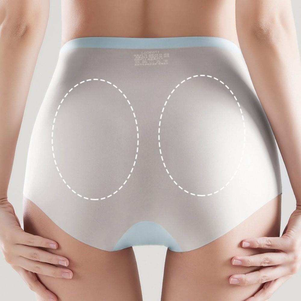 Silk Crotch Thin Ice Silk Panties High Waist Briefs Slimming Shapers Postpartum Body Shaper  Girls