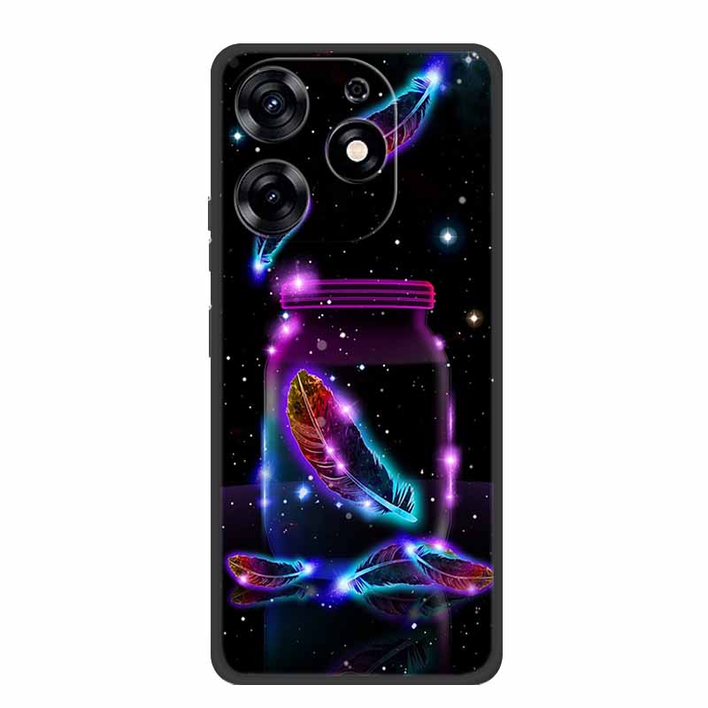For Infinix Smart 8 Plus Case Luxury Soft Silicone TPU Phone Cases Cover For Infinix Smart8 Plus Protective Flower Painted Coque