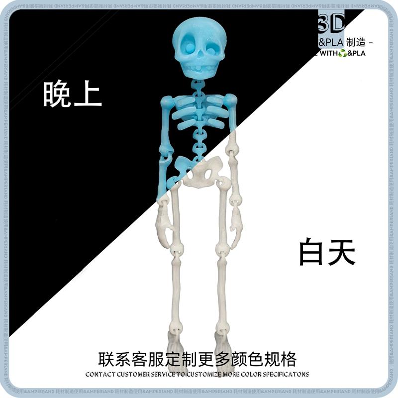Magnetic Movable Skull Fridge Magnet 3D Skeleton Refrigerator Sticker Luminous Fridge Magnets Fun Halloween Decor Día De Muertos