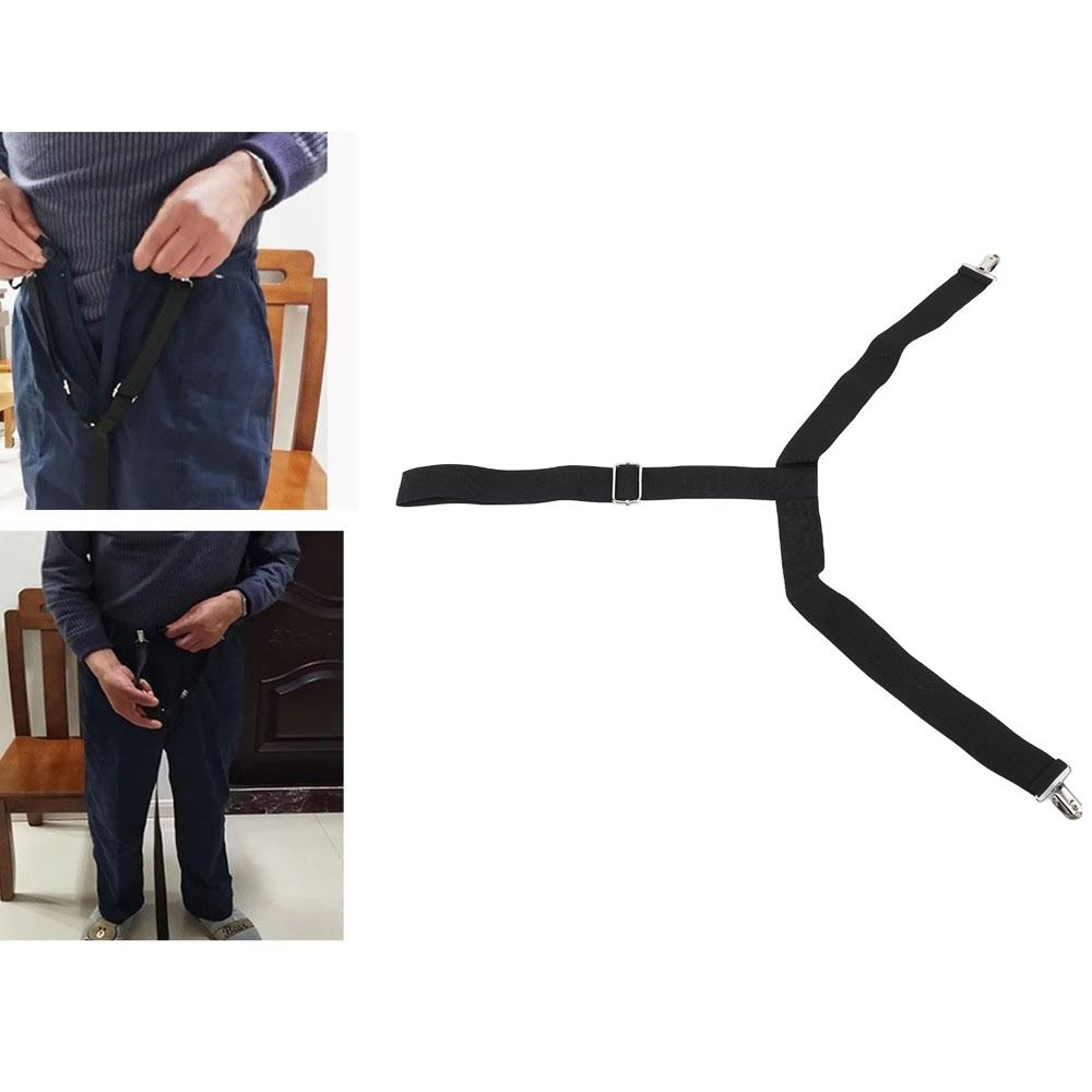 2Pcs Set Clip and Pull Pants Dressing Aid Strap Black Trouser Pulling Helper  Pregnant Women
