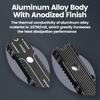 JEYI 22110 SSD Heatsink M.2 NVME Radiator Aluminum Alloy PS5 M.2 PCIE SATA SSD Efficient Radiator with Thermal Silicone pad