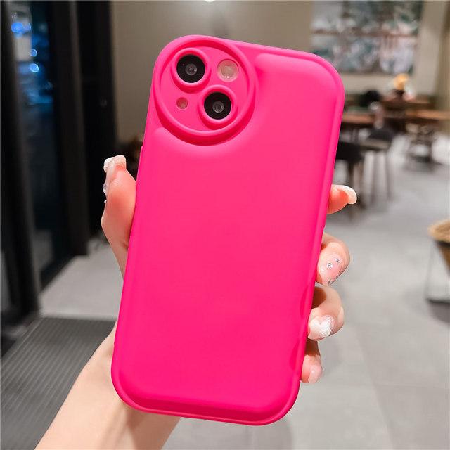 Ochrana objektivu Pouzdro na telefon Candy Color pro Iphone 13 11 12 14pro Max Xs Max Xr X 14 Plus Vzduchový silikonový nárazuvzdorný kryt nárazníku