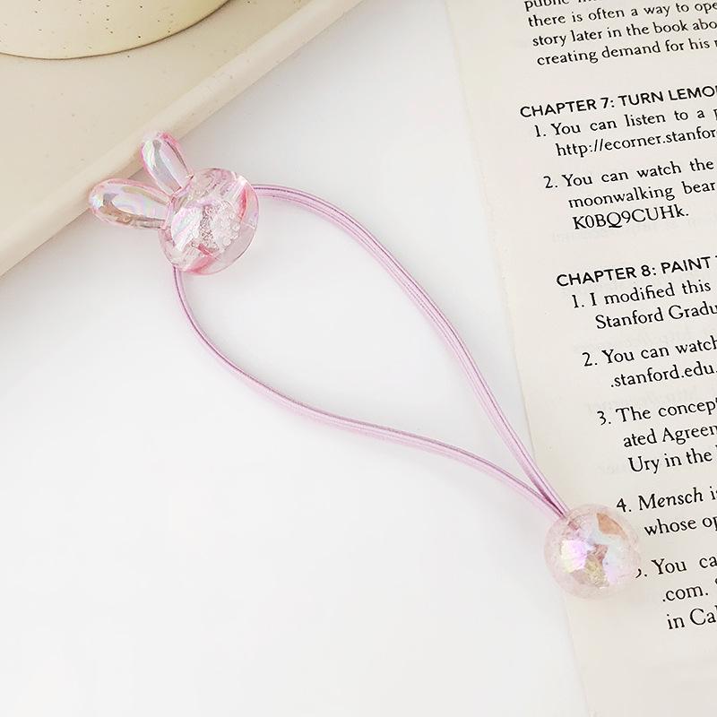 

Милая корейская резинка для волос с кроликом - стильная и универсальная резинка для хвоста для детей розовый