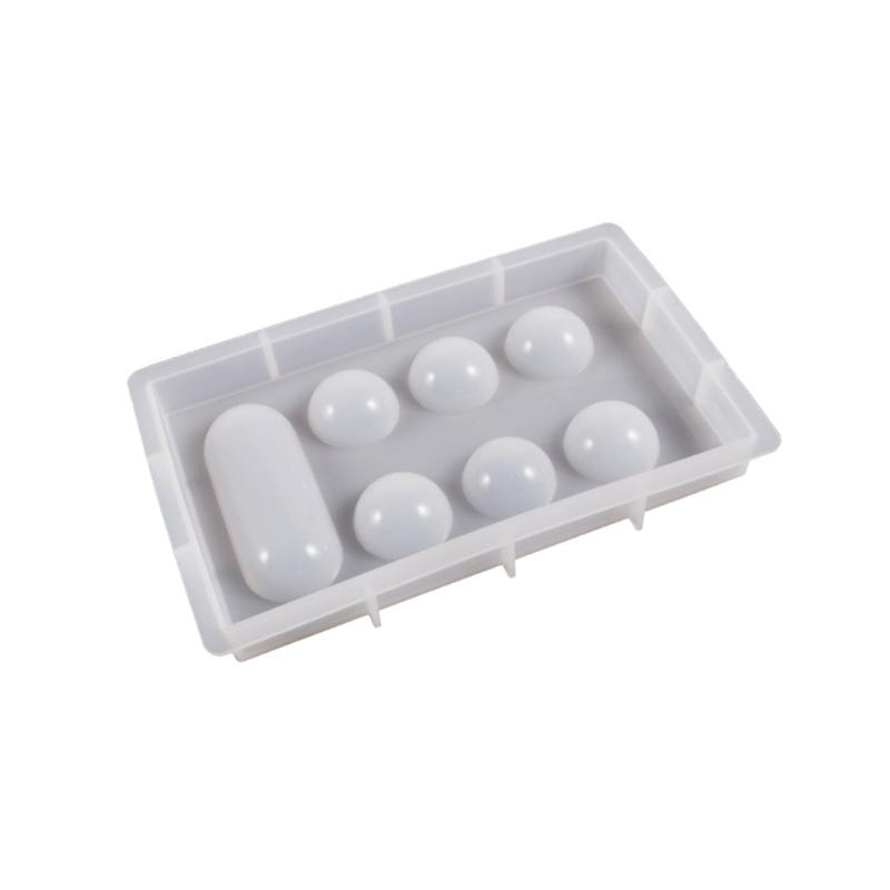 Crystal-Clear Resin Mold for Mancala Board Game Silicone Resin Molds Kit with Screw DIY Family Party Board Games Craft