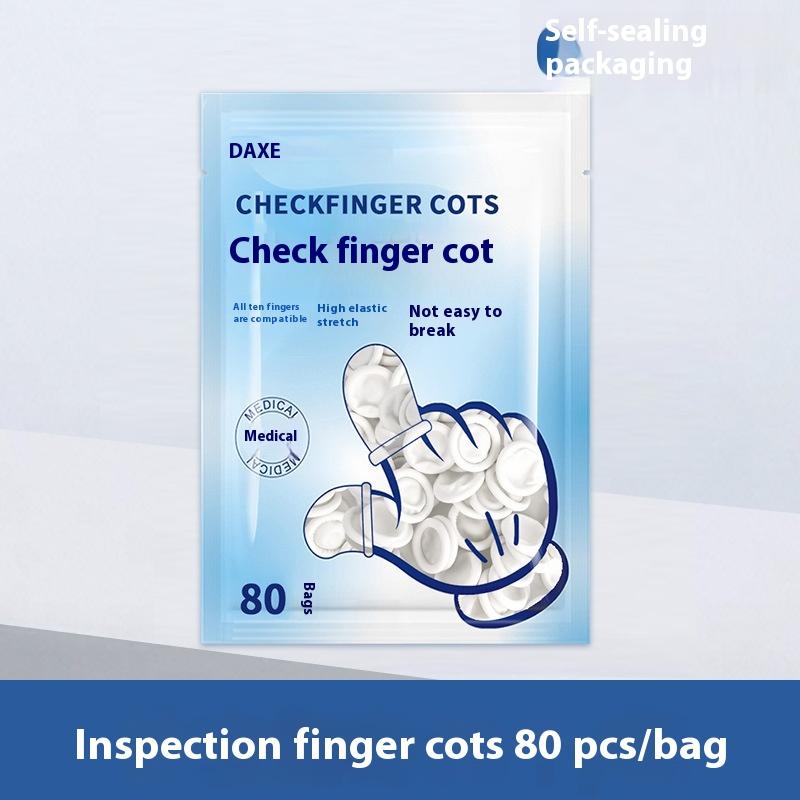 80/200PCS Wear-Resistant Highly Elastic Latex Finger Cots Rubber Finger Protector Covers For Electronic Medical Protection