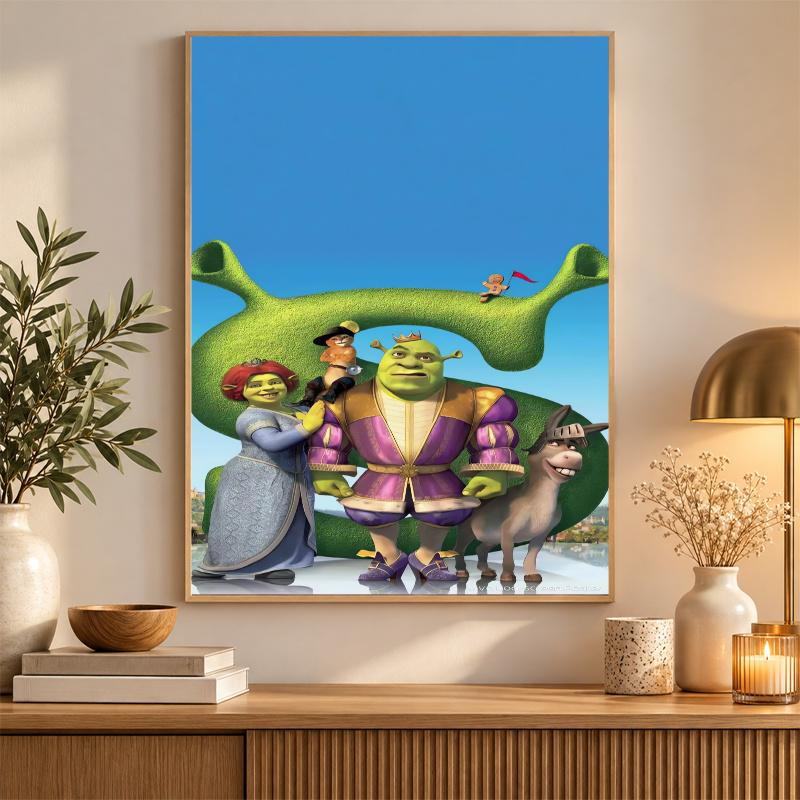 Shrek Diamond Painting Kit 5D Full Drill DIY Diamond Mosaic Wall Art Home Decor