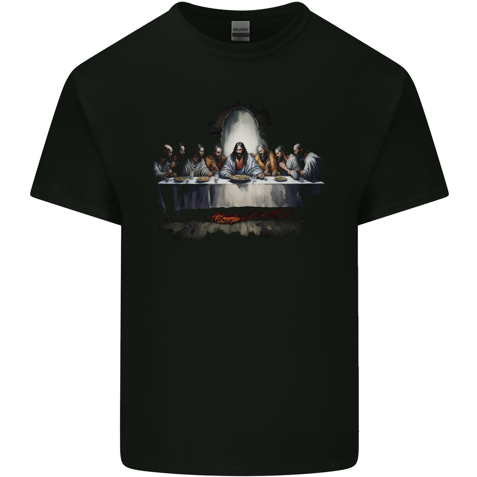 Jesus Christ The Last Supper Mens Light Cotton T-Shirt 3XL