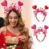 Red Heart Headband Heart Hair Accessories Valentines Day Headband Hair Hoop Photo Props Valentines Headband For lovers wives