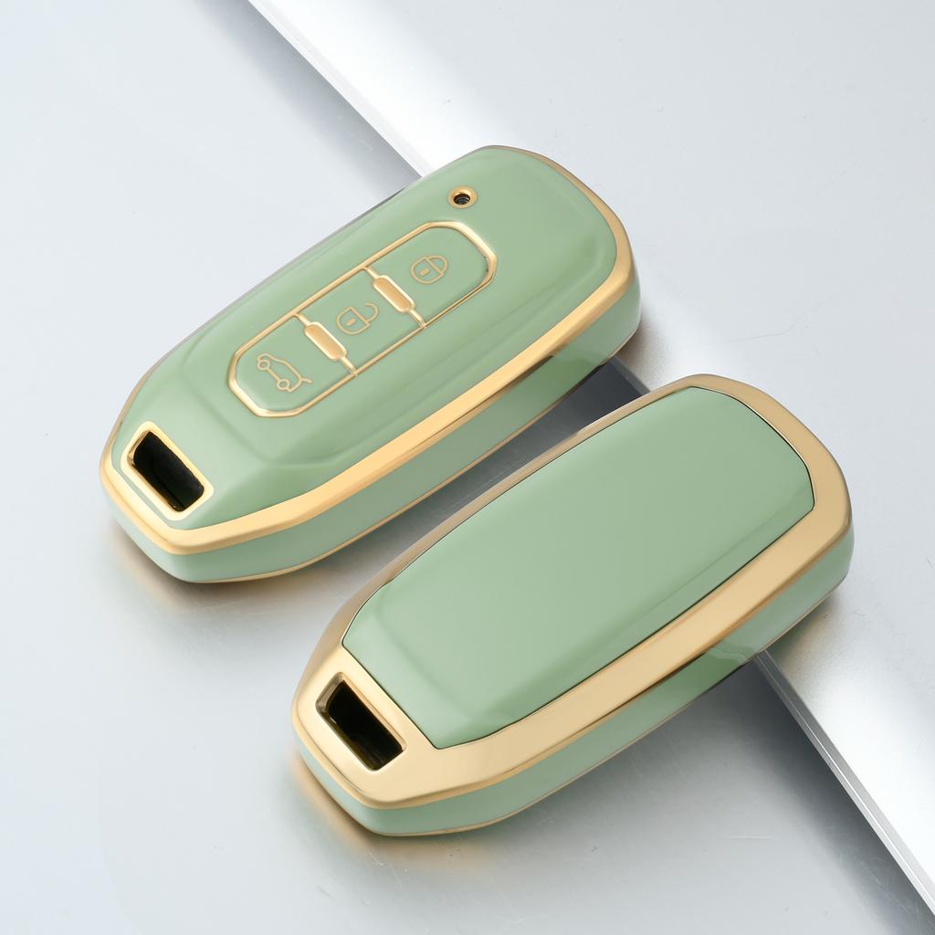 Smart Remote Auto Car Key Case Cover For Ford Territory EV 3 Buttons Key Shell Fob Key Ring TPU Key Protector Accessories