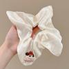 Elegant French Bows Scarf Scrunchie Headbands Hair Accessory For Women Soft Fabric Hair Tie Multipurpose Styling