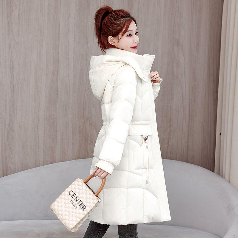 Women's Mid-Length Winter Padded Cotton Coat - Fashionable Slimming Thick Outerwear Jacket (2025)