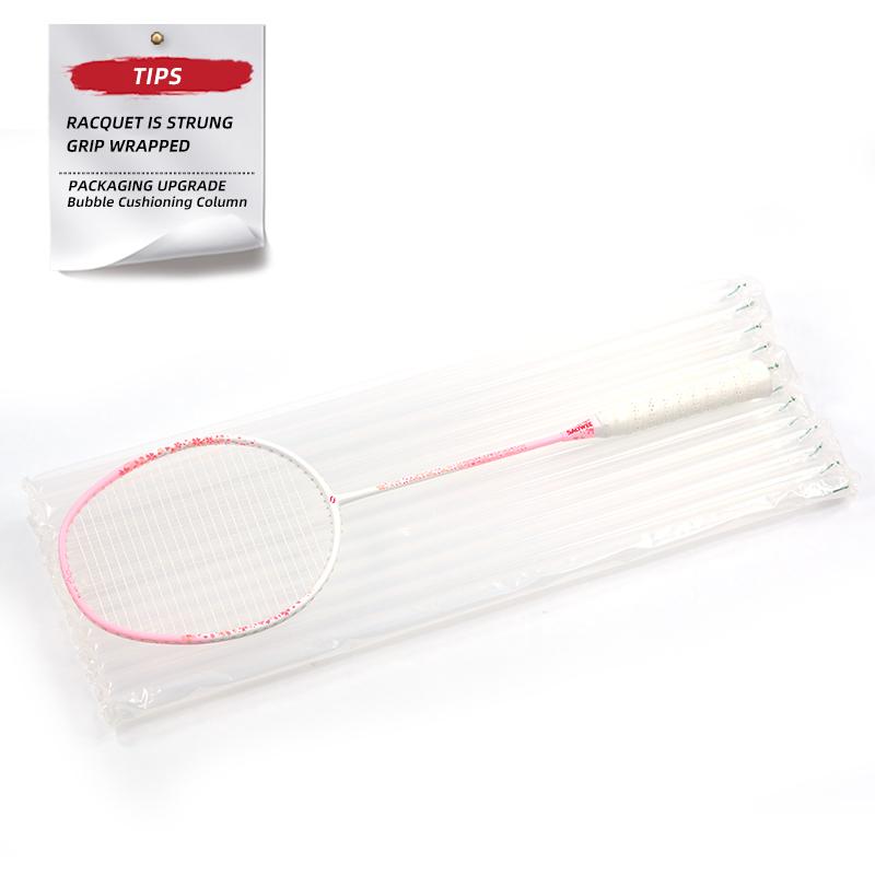 Blossom Rain Women s Composite Carbon Fiber Badminton Racket Ultra-Light 26lbs Pre-Strung, Macaron Pastel Colors , Free Bag